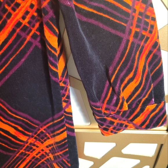 NWOT GO INTERNATIONAL Corduroy Mod Print Mini Dress - Picture 5 of 13